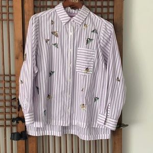 100 percent Cotton shirt with embroydery
